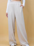 MQTIME  -  Elastic Waist Wide Leg Pants