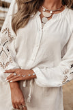 MQTIME  -  Embroidered Button Down Long Sleeve Shirt
