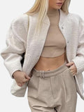 MQTIME  -  Full Size Snap Down Drop Shoulder Jacket