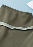 MQTIME  -   Exposed Seam Half Snap Long Sleeve Sweatshirt
