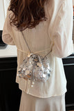 MQTIME  -  Drawstring Sequin Crossbody Bag