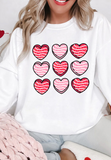 MQTIME  -  Valentine's Day Heart Round Neck Long Sleeve Sweatshirt