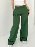 MQTIME  -  Elastic Waist Wide Leg Pants