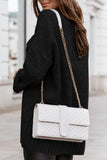 MQTIME  -  V-Neck Dropped Shoulder Sweater