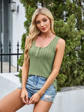 MQTIME  -  Scoop Neck Wide Strap Tank