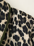 MQTIME  -  Leopard Open Front Long Sleeve Outerwear