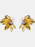 MQTIME  -   Rhinestone Flower Stud Earrings