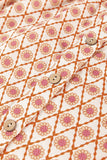 MQTIME  -  Printed Button Down Long Sleeve Shirt