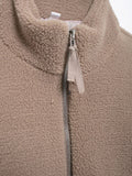 MQTIME  -   Turtleneck Zip Up Long Sleeve Plush Jacket