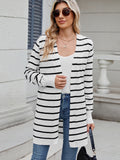 MQTIME  -  Open Front Long Sleeve Cardigan