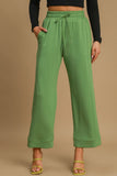 MQTIME  -  Drawstring Wide Leg Pants with Pockets