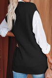 MQTIME  -  Cable-Knit V-Neck Sweater Vest