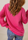 MQTIME  -  Heart Patch Long Sleeve Sweatshirt