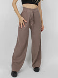 MQTIME  -  Ribbed Wide Leg Sweater Pants