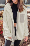 MQTIME  -  Chest Pocket Zip Up Fleece Jacket