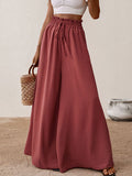 MQTIME  -  Perfee Frill Tied Wide Leg Pants