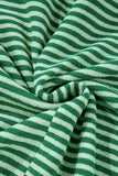 MQTIME  -  Stripe Johnny Collar Long Sleeve Top