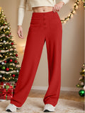 MQTIME  -  High Waist Wide Leg Pants
