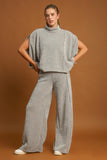 MQTIME  -  Elastic Waist Wide Leg Pants