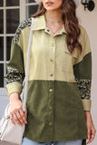 MQTIME  -  High-Low Leopard Snap Down Shacket