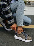 MQTIME  -  Floral Round Toe Sneakers with Zip
