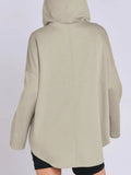 MQTIME  -  Quarter Zip Long Sleeve Hoodie