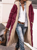 MQTIME  -  Plus Size Zip Up Sherpa Hooded Coat