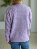 MQTIME  -  Round Neck Drop Shoulder Long Sleeve Sweater