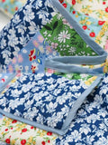 MQTIME  -  Printed Patchwork Open Front Cardigan with Pockets