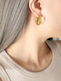 MQTIME  -  Gold-Plated Titanium Steel Huggie Earrings