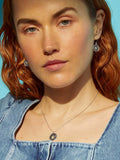 MQTIME  -   Alloy Inlaid Zircon Sun & Moon Necklace