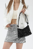MQTIME  -  Sequin Double Strap Shoulder Bag