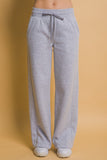 MQTIME  -  Love Tree Drawstring Wide Leg Sweatpants with Pockets