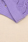 MQTIME  -  Color Block Hollow Boat Neck Sweater