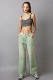 MQTIME  -  Embellishments Gradient Wide Leg Pants