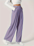 MQTIME  -  Wide Leg Pants with Pockets