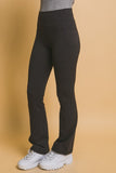 MQTIME  -  Love Tree High Waist Flare Active Leggings with Side Pockets