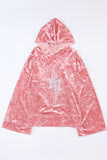 MQTIME  -  Thunderbolt Sequin Long Sleeve Hoodie