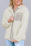 MQTIME  -  Chest Pocket Zip Up Fleece Jacket