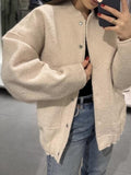 MQTIME  -  Full Size Snap Down Drop Shoulder Jacket