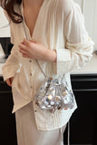 MQTIME  -  Drawstring Sequin Crossbody Bag