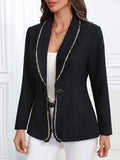 MQTIME  -  Single-Breasted Lapel Collar Blazer