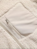 MQTIME  -   Zip Up Long Sleeve Plush Jacket