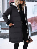 MQTIME  -  Plus Size Zip Up Hooded Winter Coat