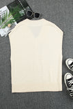 MQTIME  -  Cable-Knit V-Neck Sweater Vest