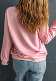 MQTIME  -  Valentine’s Day XOXO Round Neck Drop Shoulder Sweatshirt