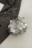 MQTIME  -  Drawstring Sequin Crossbody Bag
