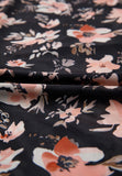 MQTIME  -  Floral Mock Neck Long Sleeve Blouse