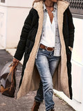 MQTIME  -  Plus Size Zip Up Sherpa Hooded Coat