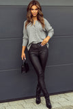 MQTIME  -  Openwork Button Down Long Sleeve Cardigan